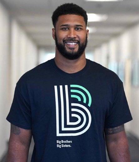 DeForest Buckner supporting Big Brothers Big Sisters