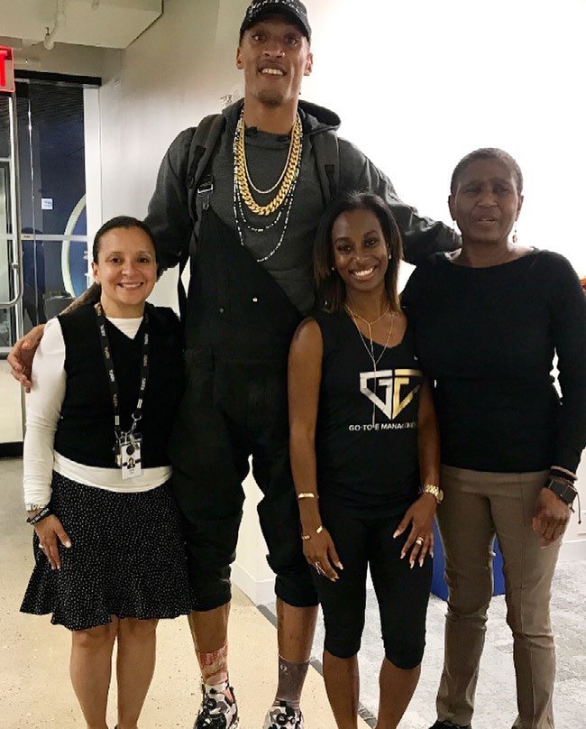 Erika and Mike Beasley at the NBPA offices
